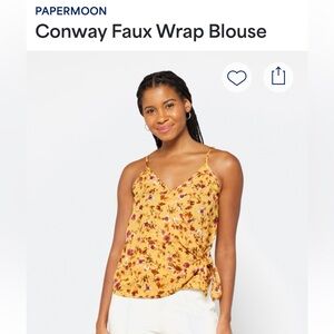 Papermoon Faux Wrap top